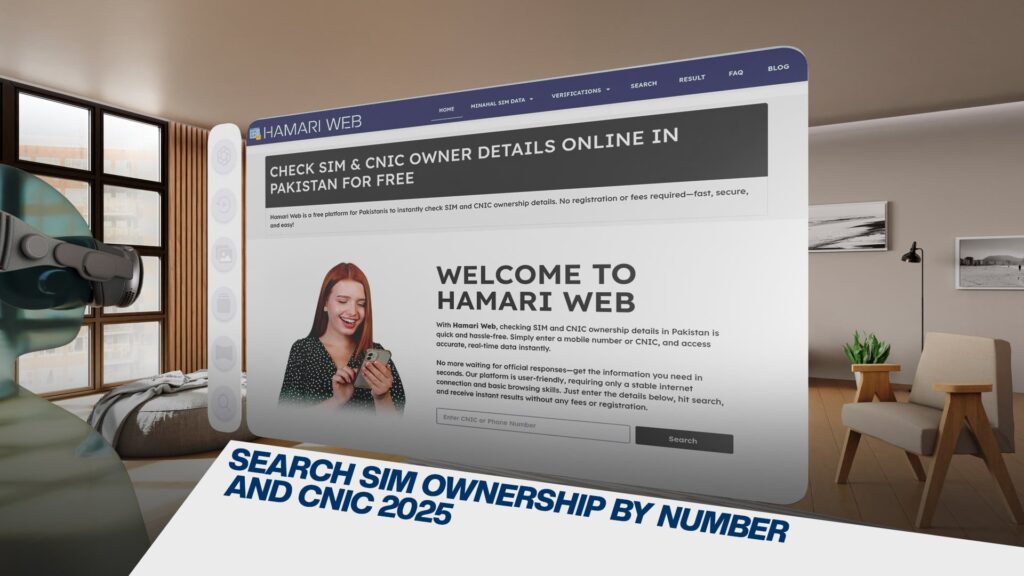 Search SIM Ownership By Number and CNIC 2025